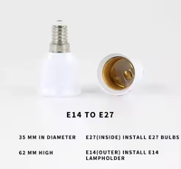 Vente directe d'usine Durable E27 à E14 LED Base vis lampe ampoule adaptateur convertisseur connecteur