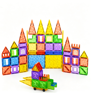Popolare Set di Costruzioni Magnetiche a Facette Diamantate con Molteplici Opzioni, Blocchi Colorati, Regalo per Bambini, Gioco Educativo STEM Fai-da-Te - Product Image 1