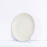 Service de table en céramique classique blanche émaillée de luxe, 4 pièces, passe au lave-vaisselle, au micro-ondes et au four, pour usage domestique