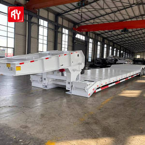 गर्म बिक्री भारी-शुल्क 3 और 4 अक्षल्स कम बिस्तर वाले अर्ध ट्रेलर चीनी कारखाने स्टील सामग्री - Product Image 5