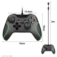 Mando con cable de alta calidad para Xbox One, mando con vibración Dual para PC, Xbox One
