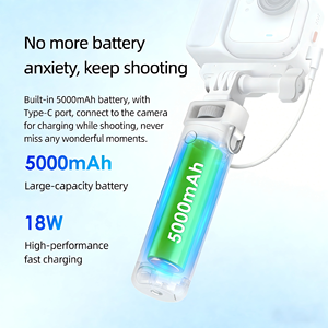 Poignée de batterie 5000 mAh pour caméra d'action avec trépied, chargeur portable et support pour <span class=keywords><strong>GoPro</strong></span>, DJI, Insta360 - Product Image 3