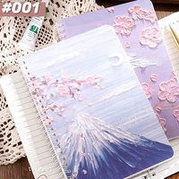 Carnet à spirale personnalisé épaissi, motif dessin animé, avec peinture à l'huile 3D, thème 'Cœur de Fille', journal/agenda quotidien personnalisé