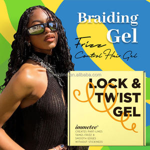 Gel Professionale Lock & Twist Immetee Extra Hold per Acconciature Intrecciate, per Bordi Lisci Senza Residui, Set con Spazzola 250g - Product Image 5