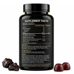 Gomitas Energéticas de Shilajit del Himalaya, Oro Natural Original, con Extracto de Musgo Marino y Melena de León, Suplemento para Hombres Adultos, GMP/HACCP - Product Image 4