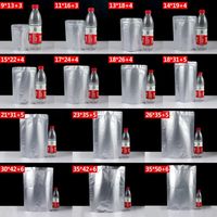 Sachets Doypack en Mylar Argenté avec Fermeture Éclair, Pochettes Autoportantes pour Emballage Alimentaire, Sachets en Feuille d'Aluminium pour Pâtes