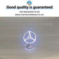 Emblème de capot LED pour Mercedes Classe V, Vito, Classe E, Classe S, GLS, ornement étoile chromée lumineuse, 12V, remplace le badge d'origine