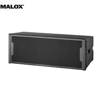 Système de sonorisation PA MALOX LA310P avec deux enceintes 3 voies de 10 pouces et un caisson de basses actif LA215P de 15 pouces, 1000W/2400W, haut-parleurs à aimants néodyme