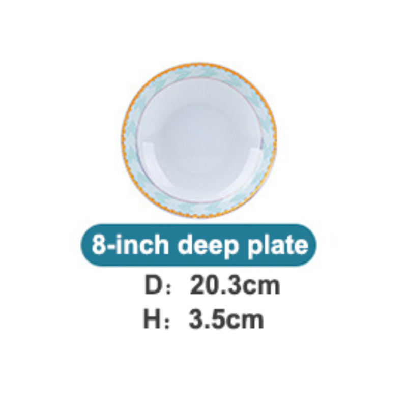 8-inch deep plate