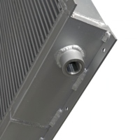 JSY Échangeur de chaleur air-huile personnalisé, refroidisseur, radiateur de compresseur en aluminium pour compresseur à vis, refroidissement par air