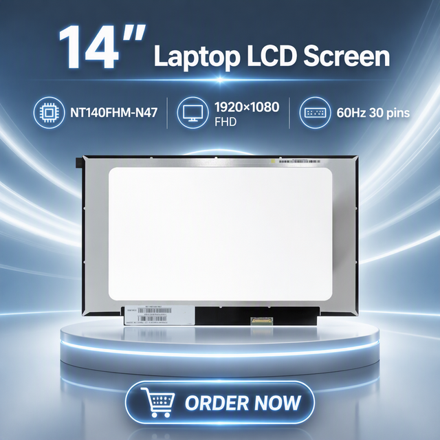 New 14.0" NT140FHM-N47 LCD Screen FHD 1920x1080 EDP 30pins 60Hz Non-touch Laptop LCD Display Panel for Gaming & Business
