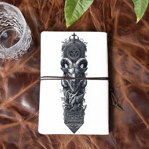 A6 Notepad Perfect for Mathematics Majors' Proof Notes and Problem Sets with <strong>Goat</strong> <strong>Head</strong> Cross <strong>Pentagram</strong> Printed on the Cover - Product Image 3