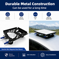 Kit de fixation Starlink Mini à ventouse pour toit – Support métallique ultra-résistant à profil bas sans perçage pour toit ouvrant de voiture/camping-car