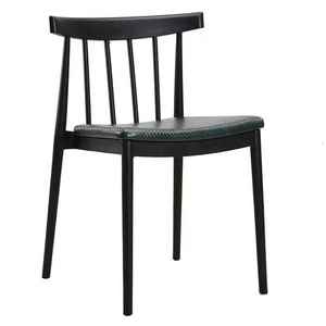 Silla de Comedor Apilable de Plástico para Interiores y Exteriores, Estilo Nórdico, Monobloque, Color Madera, Superventas - Product Image 2