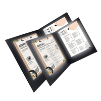 Menu led 2 Panneau 2 Lumière Vue led menu A4 A5 Lettre menu conseil led