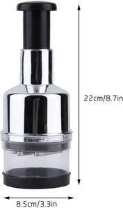 Cortador Manual de Alimentos de Acero Inoxidable para Picar Ajo, Cebolla, Nueces, Verduras y Frutas - Product Image 4