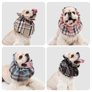 Luxuriöser Elastischer Ohrschutz Kratzfestes Design Haustier-Ohrenschutz Hunde-Kopfwickel Haustierkleidung für Langhaar-Hunde - Product Image 5