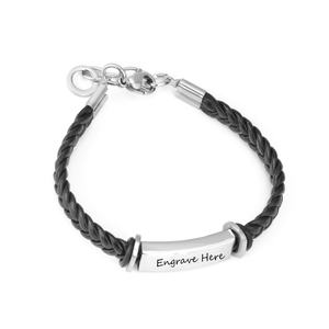 Men <b>Leather</b> Bangle Bracelet Wristband Wholesale Drop Shipping Mens Friendship Bracelet - Product Image 5