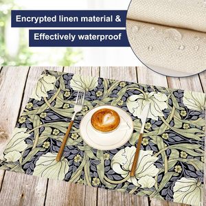 Trend Custom Printed Eco-Friendly Vintage <b>Rectangle</b> MDF Cork Face Paper Luxury Multi-Shaped <b>Placemat</b> Restaurant Decoration - Product Image 3