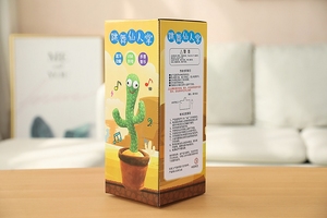 2021 Charge et batterie deux peluches électriques de cactus parlant chantant et dansant des jouets en peluche de cactus - Product Image 6