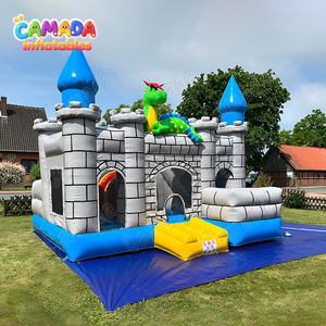 Hupfburg Dmuchany Zamek Castel Gonflabil Dragon Bounce House con tobogán - Product Image 2
