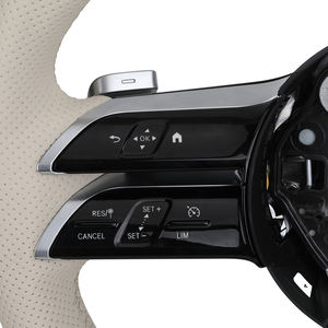 Volante de cuero completo blanco para <span class=keywords><strong>Mercedes</strong></span> Benz W204 W205 W206 W211 W212 W176 W213 <span class=keywords><strong>Cla</strong></span> W210 W124 C117 W177 W221 W222 S63 AMG - Product Image 3