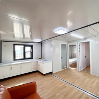 Villa prefabricada de 20 pies de alta calidad con ventas de fábrica con casa pequeña móvil de 2 dormitorios casa contenedor expandible