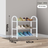 Zapatero Simple de Varias Capas para Uso Doméstico, Mueble de Almacenamiento de Lujo Ligero que Ahorra Espacio, Pequeño Estante de Almacenamiento