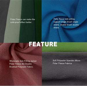 Tela <span class=keywords><strong>Polar</strong></span> de Doble Cara Cepillada, Gruesa, Resistente al Viento y Anti-Pilling, 100% Poliéster, 320 g/m², para Abrigos y Pijamas de Niñas - Product Image 6