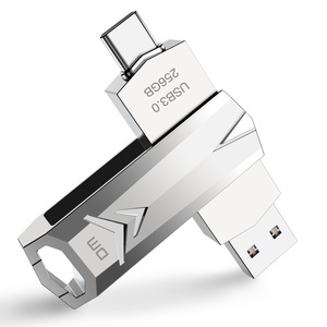 Clé USB pivotante en <span class=keywords><strong>m</strong></span>étal personnalisée avec logo promotionnel, USB 3.2 128 Go, type C OTG - Product Image 3