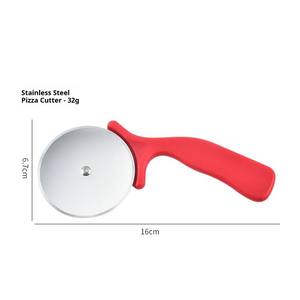 ที่ตัด<span class=keywords><strong>พ</strong></span>ิซซ่าสแตนเลสเกรด<span class=keywords><strong>พ</strong></span>รีเมียมพร้อมด้ามจับหลากสีสำหรับหั่นพิซซ่า ขนมอบ และเค้กในครัวบ้านหรือร้านอาหาร - Product Image 6