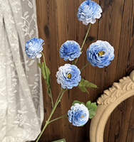 Arrangement floral artificiel de pivoines à 6 têtes en soie, réaliste, pour mariage, Saint-Valentin, remise de diplôme, décoration intérieure, décoration d'événements