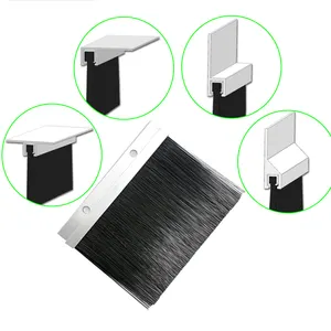 Aluminum Profile Strip Brush Customized Eco-friendly Cloud Cabinet Rack Nylon Brush Strip