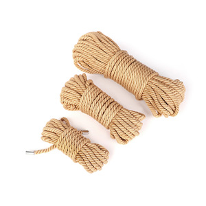 Cuerda de algodón puro con extremos metálicos, juego de 3 piezas para juegos de adultos y accesorios de disciplina. - Product Image 5