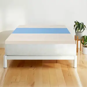 New Product 3" Zoned 2 layer Gel-Infused Memory Foam Mattress Topper With Washable Cover