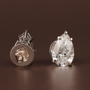 Everyday Luxury Lab Grown Diamond <b>Earrings</b> for Women <b>Silver</b> 10K Gold 14K Gold 18K Gold Elegant Jewelry - Product Image 2
