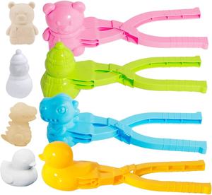 4 Pcs/Set Snowball Maker Clips en forme <span class=keywords><strong>de</strong></span> <span class=keywords><strong>canard</strong></span> Snow Ball Maker Clips Clamps Outdoor Winter Snowball Maker for Kids - Product Image 1