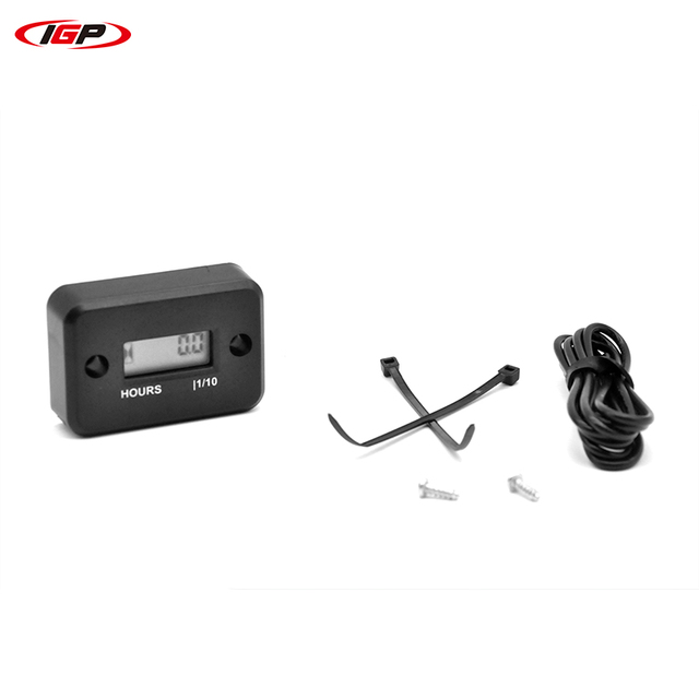 Portable Digital Tachometer Motorcycle Hour Meter Gauge LCD Display RPM Meter Tachometer
