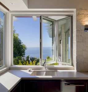 Ventanas plegables de aluminio corredizas de diseño moderno para interiores de oficina o Hotel - Product Image 5