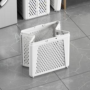 Nieuwe aanwinst: opvouwbare wasmand van kunststof, wasmand op wielen, badkamerorganizer, wasmand met opvouwbaar ontwerp - Product Image 5