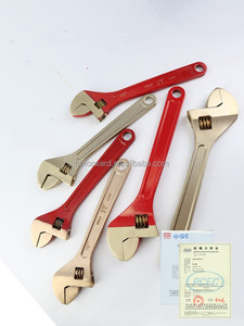 Llave ajustable antiestática de fabricación profesional de alta calidad de bronce de aluminio 250mm 10in área peligrosa explosiva - Product Image 4