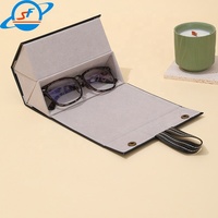 Boîte de rangement pliable pour lunettes à 5 emplacements, en carton rigide, organiseur de lunettes de soleil, étui de voyage portable pour plusieurs paires de lunettes