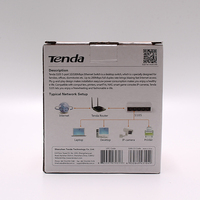 Tenda S105 5-Port 10/100Mbps Fast Unmanaged Stackable Desktop Network Switch Ethernet Hub Full-Duplex/Half-Duplex Plug&Play