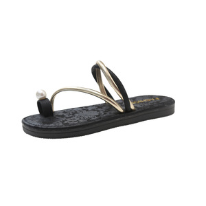 Tendencias de moda de verano: sandalias de mujer con punta abierta, versátiles, con diseño de tiras y una falda resistente. - Product Image 1