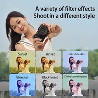Cámara Selfie D1 Profesional 4K UHD con Pantalla Giratoria de 180°, 64MP, AF, Zoom 16X, Videograbadora Compacta Retro para Principiantes en Fotografía