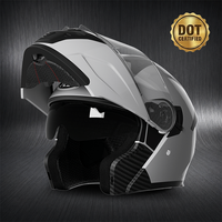 Nouveau casque modulaire ABS à double visière pour adultes, ouvert, résistant aux chocs, pour moto, motocross, casque de moto, usine
