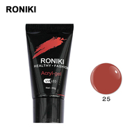 Gel d'extension d'ongles en acrylique écologique non toxique, gel UV hypoallergénique à construction rapide, gel en tube pour manucure personnalisé en gros OEM