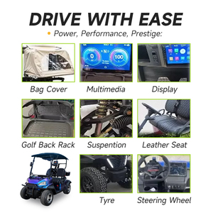 2024 phong cách mới pin năng lượng mặt trời 6 chỗ ngồi off-road xe Golf điện <span class=keywords><strong>Buggy</strong></span> đường phố hợp pháp - Product Image 4