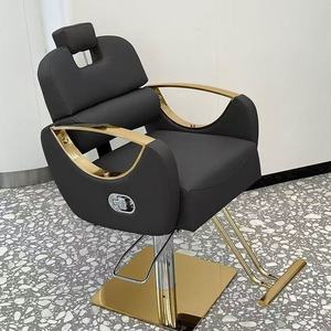 High Quality Adjustable Direct Commercial Furniture Leather Beauty Makeup Hair Dressing Hair Cut Styling Salon Barber <b>Chair</b> - Product Image 1