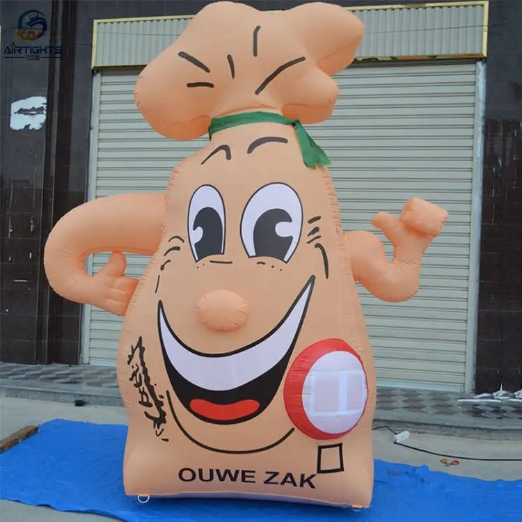 वायुरोधी फैक्टरी बिक्री विज्ञापन के लिए inflatable OUWE ZAK बैग हॉलैंड कार्टून गुब्बारा